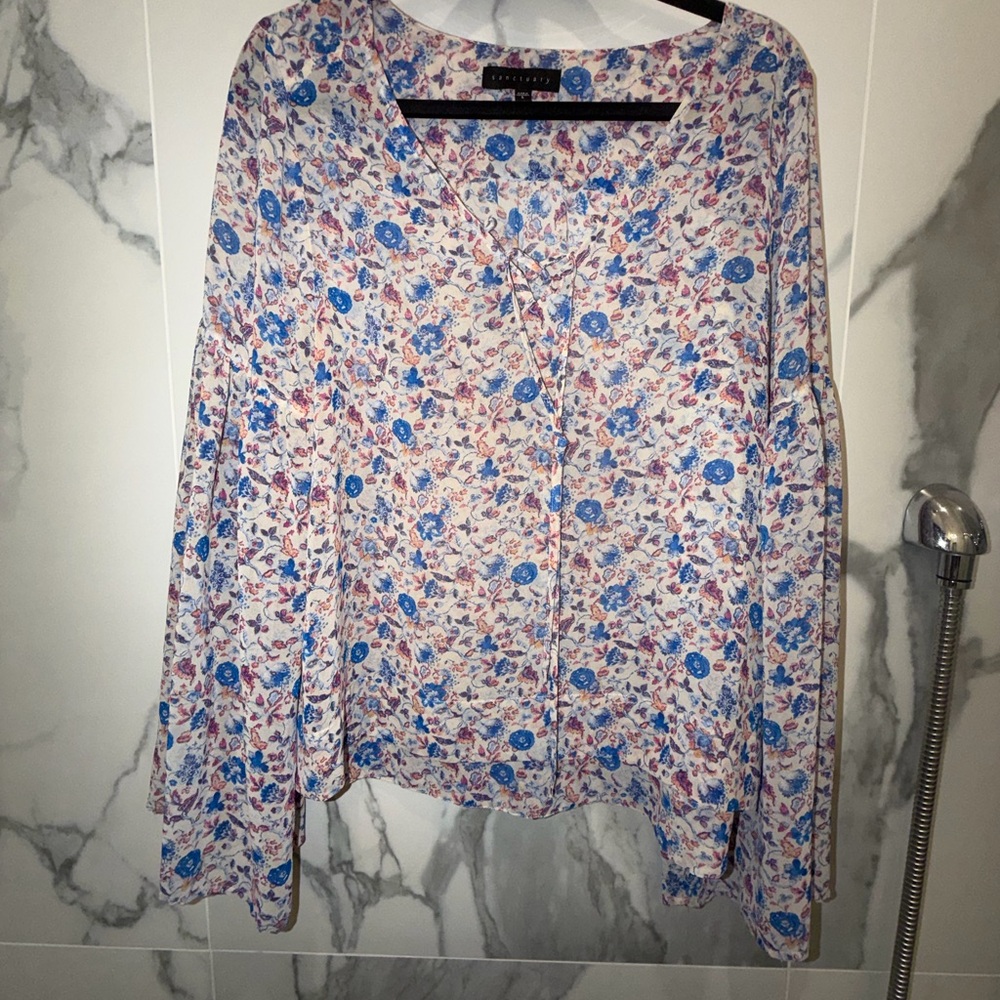 Semi Sheer Floral Blouse from Sanctuary